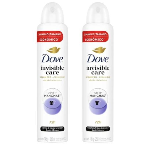 Kit 2 und Desodorante Dove Invisible Dry Violeta 48h 250ml em Oferta na Shopee