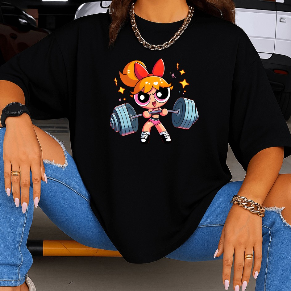 Camiseta Feminina Meninas Superpoderosas Lindinha Docinho Florzinha 100% Algodão