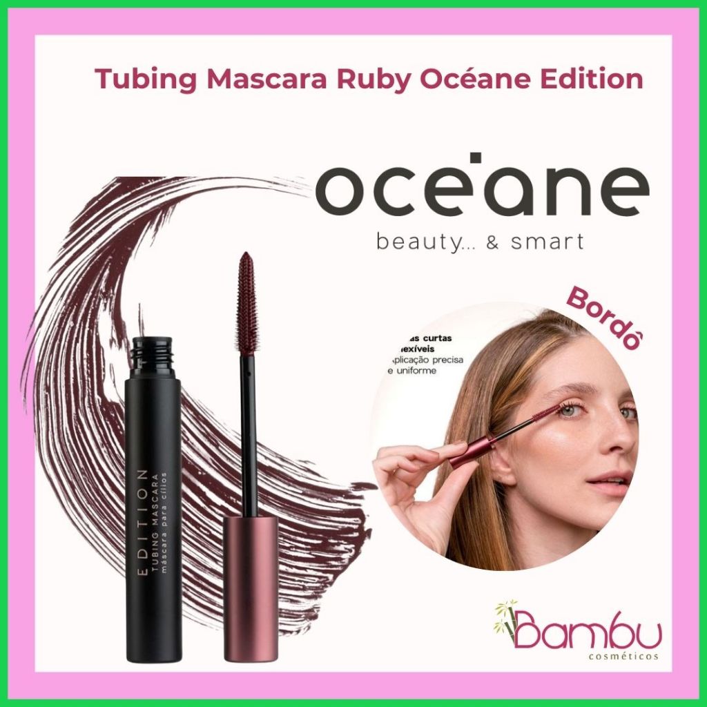 Máscara de Cílios Tubing Mascara Ruby | Océane Edition | Cor: Ruby (bordô)