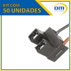 50 Soquetes Farol Lâmpada H7 Com Fio