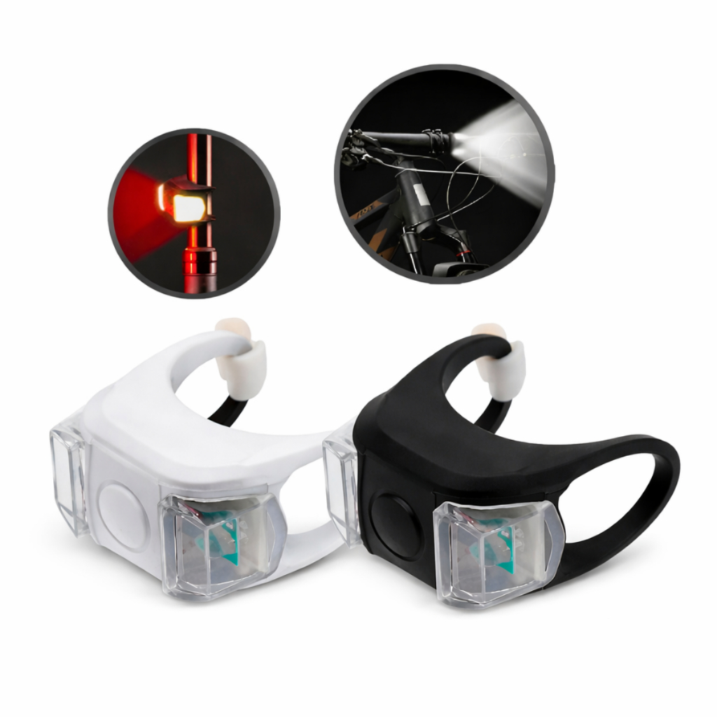 Par Lanterna Sinalizador Led Bike 2 Leds Luz Vermelho E Branco em Oferta na Shopee