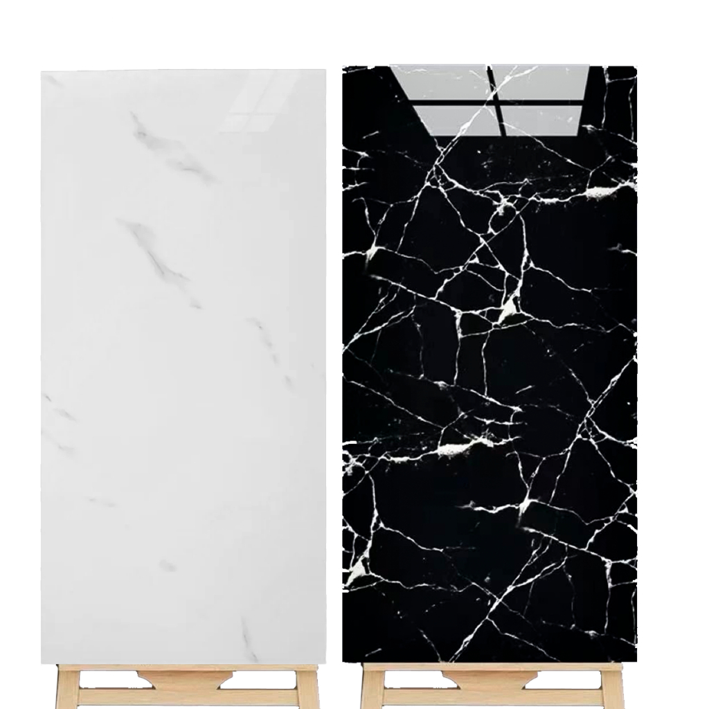 Kit 5/10/20 Placas Adesivas Mármore Parede Autocolante 3D Porcelanato 30 x 60cmx 3mm Lavável Cobrindo 0.9/1.8/3.6m² em Oferta na Shopee