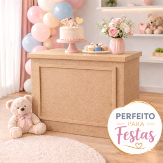 Mesa Boiserie Grande Mdf Cru Para Decoração em Oferta na Shopee