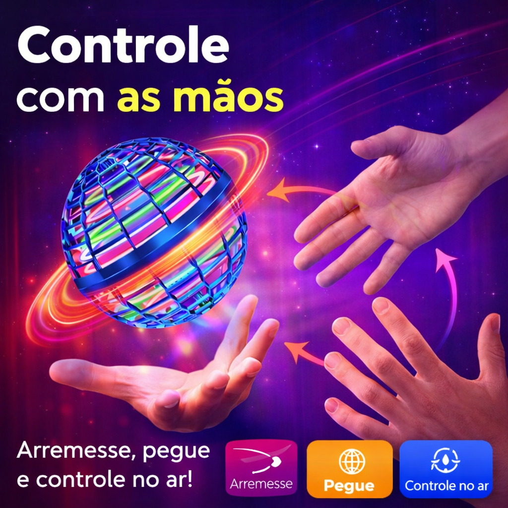 Brinquedo Bola Spinner Voador Led Drone Brinquedo Divertido e Colorido Para Crianças YY-153