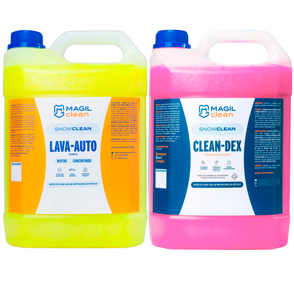 Kit Lava Rápido Desengraxante Solupan + Shampoo Neutro com Resina - 5 Litros