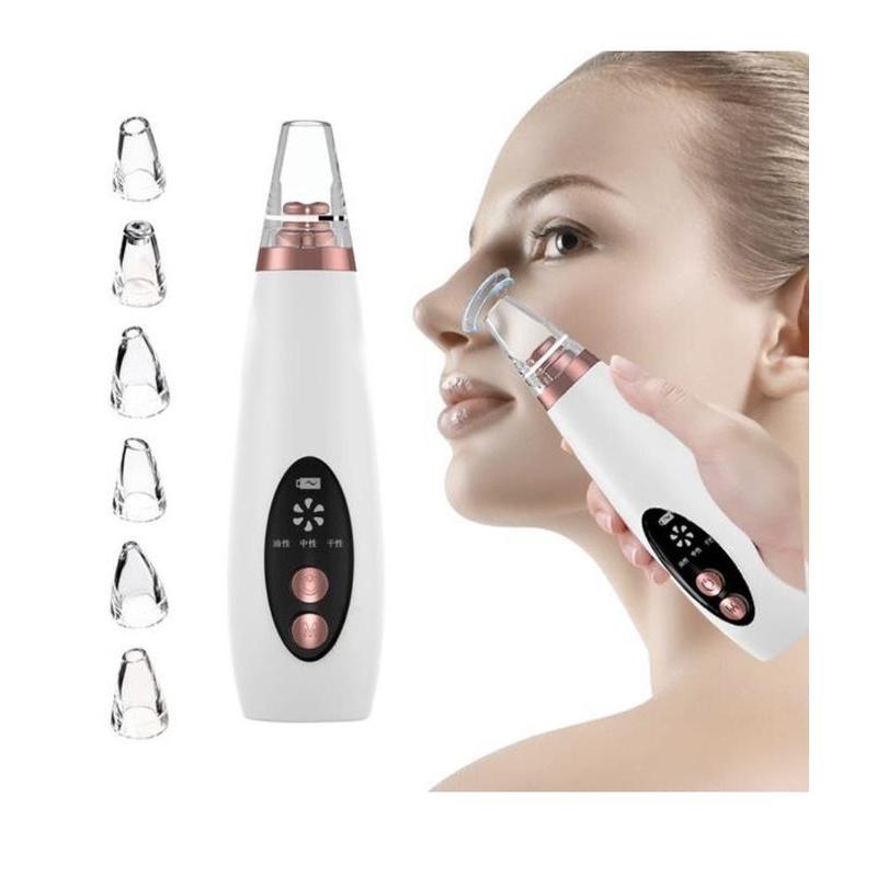 Extrator Removedor de Cravos Aparelho para Limpeza 6 ponteiras para todo tipo de pele com extração eficaz e indolor .