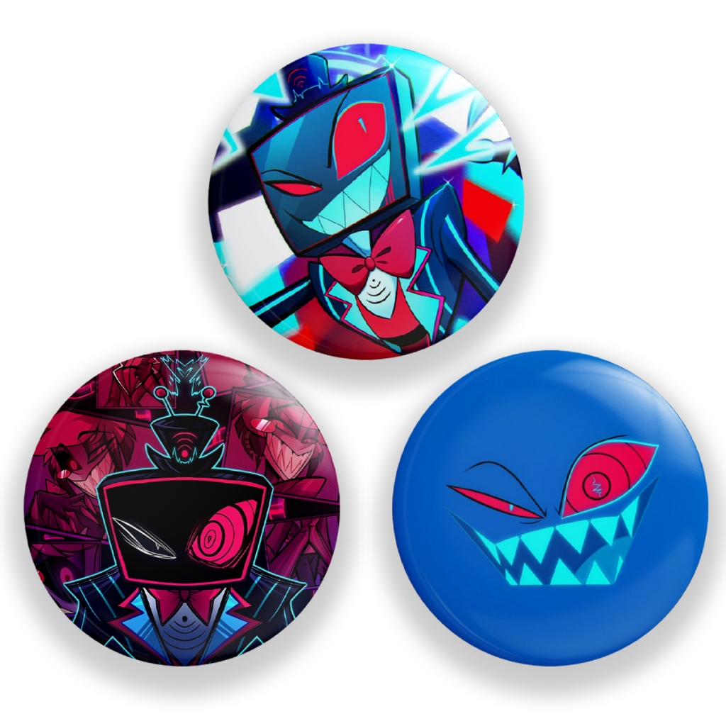 Botton Animação Vox Hazbin Hotel | 1 a 3 bottons | Conjunto
