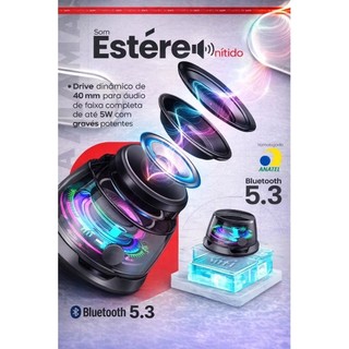 🔊 Mini Caixa De Som Amplificador Magnético🧲-Suporte Para Celular RGB - Caixa De Som portátil -  Mini Alto-falante De Som