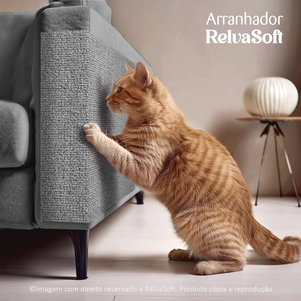 Arranhador Adesivo para Gatos - 100X50cm -  Proteja Sofá e Cama Box Móvel