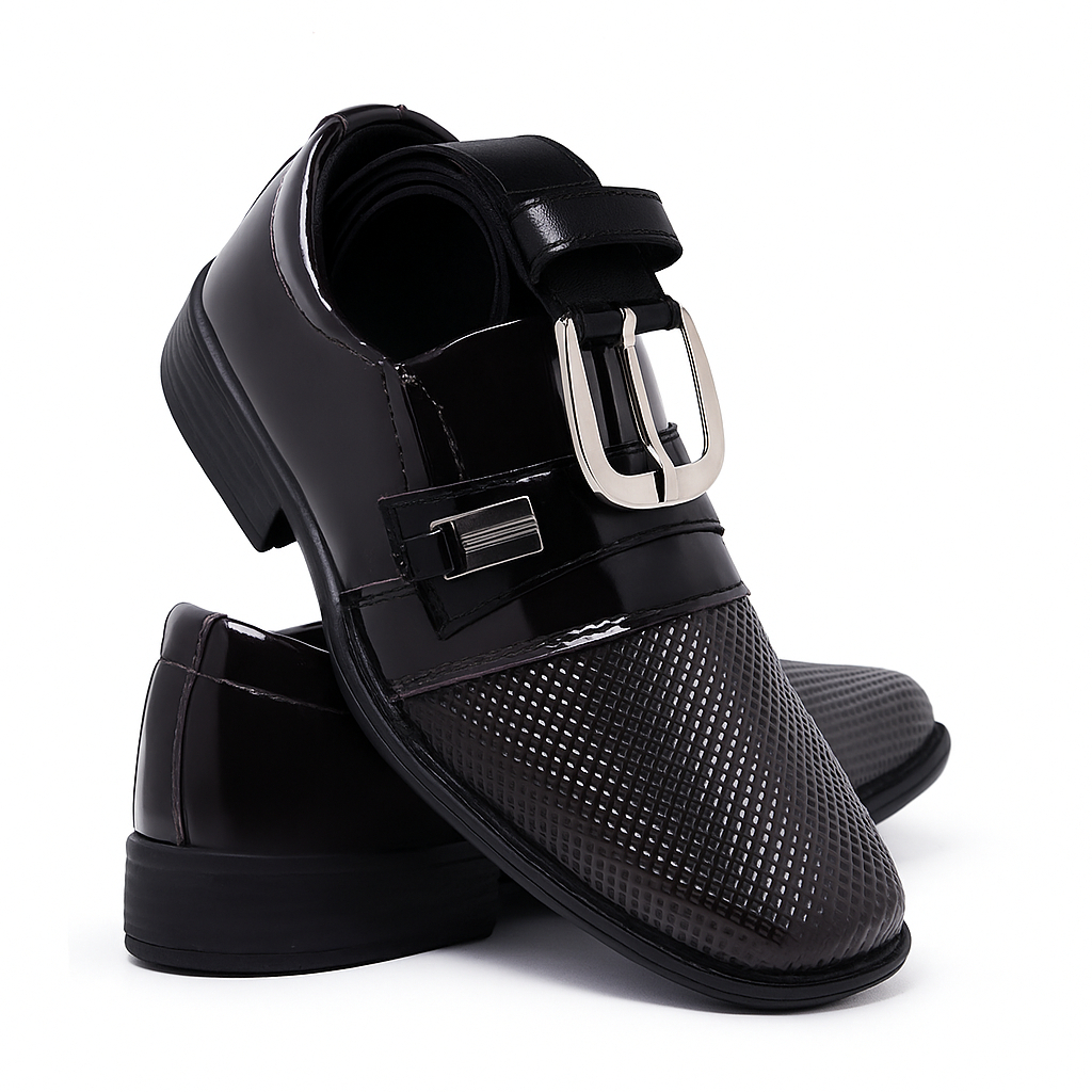 Kit Sapato Social Infantil Menino Juvenil Masculino Com Cinto Para Festa Casamento Daminho Formatura