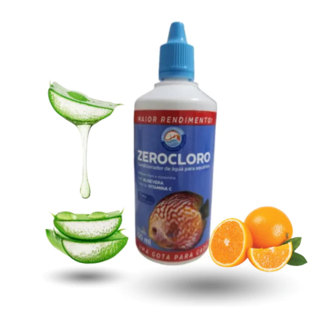Anticloro Zerocloro Com Vitamina C e Aloe Vera 100ml Aquário