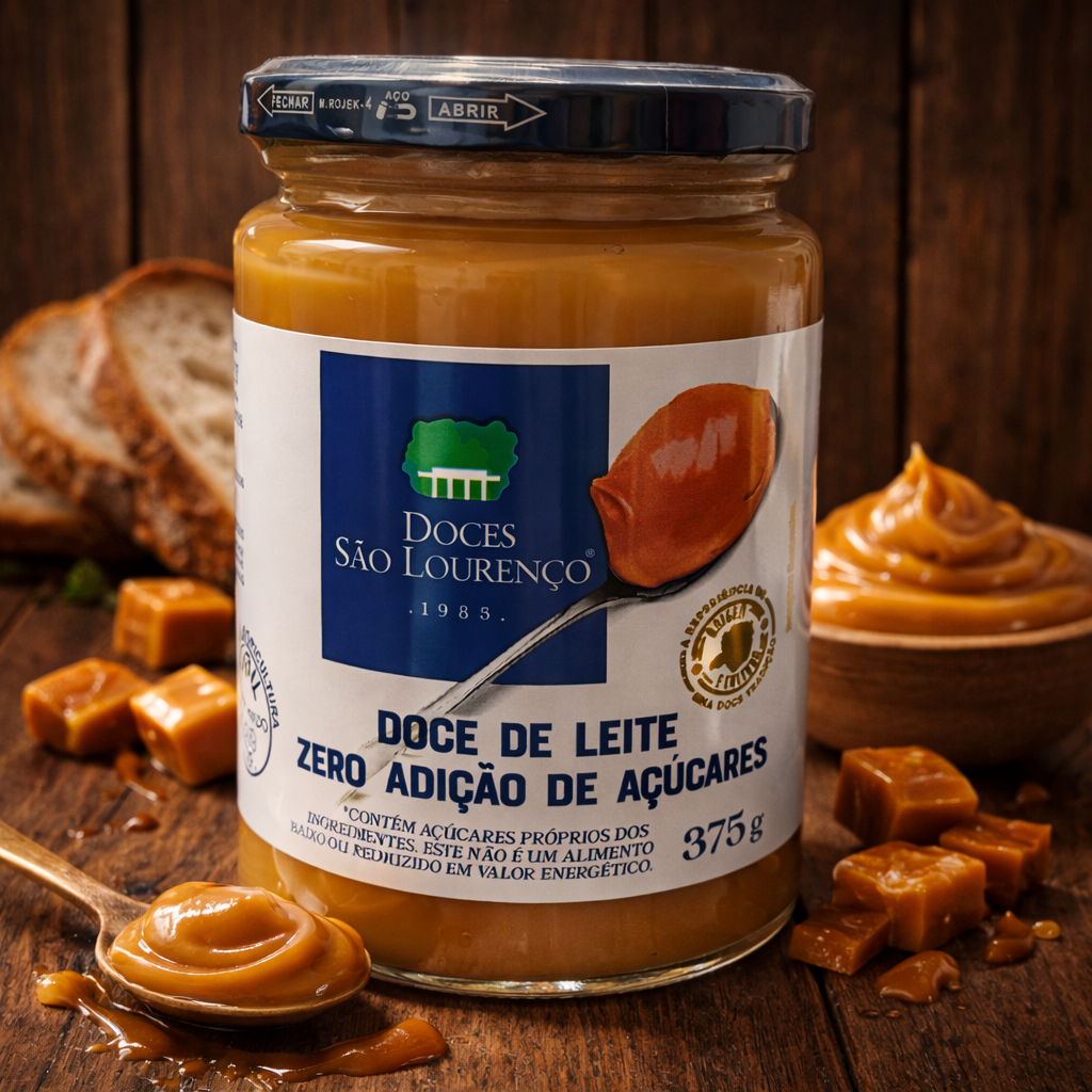 Doce de Leite Zero Açúcar 375g Mineiro Artesanal Gourmet Cremoso Sabor de Minas