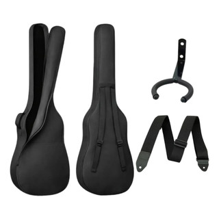 Kit Bag Capa Contrabaixo Reforçada + Suporte de Parede + Correia