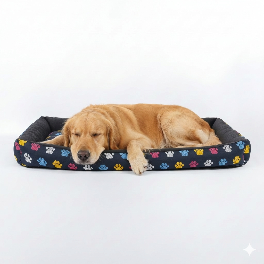 Cama Pet Extra Grande Tamanho XG Para Cachorro Lavável + Osso Mordedor Anti-stress