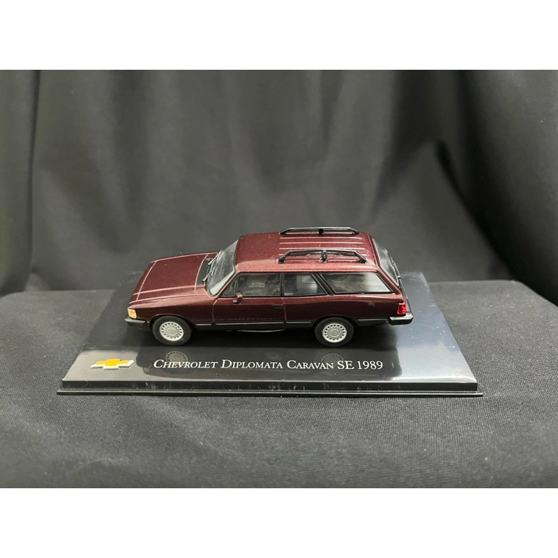 Miniatura Chevrolet Opala Diplomata Caravan Se 1989 1:43 Ixo Bordô