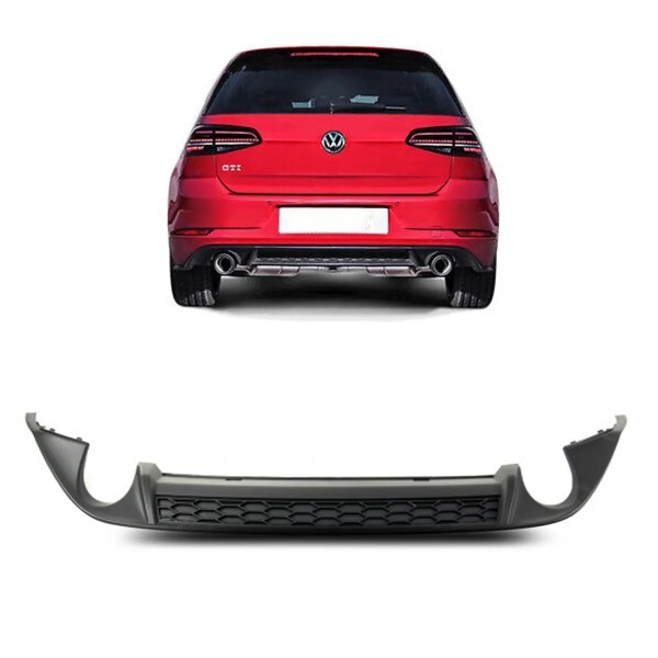 Spoiler Traseiro Golf GTI G7 2014 a 2017 Saída Dupla de Escapamento