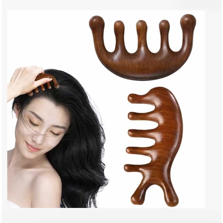 1 Pçs Golfinho Massagem Pente Cabeça Cuidados Com O Cabelo Sândalo Meridiano Do Couro Cabeludo Raspagem Dentes Largos em Oferta na Shopee