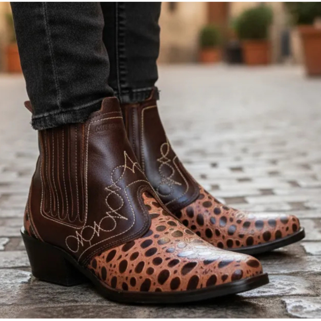Bota Feminina Estilo Country Vaquejada Cavalgada Marca Campolina Botinha Sertaneja Em Couro 3736