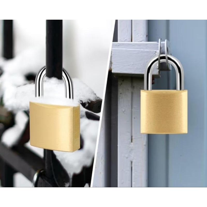 Imagem Kit 2 Cadeados Reforçado Tamanho 20mm Fortes Para Malas - Bagagens - Armários - Portas