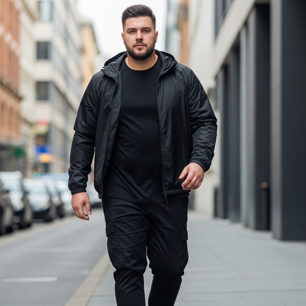 Kit 2 Jaquetas Corta Vento Impermeável Plus Size Unissex Com Capuz Do G1 ao G4