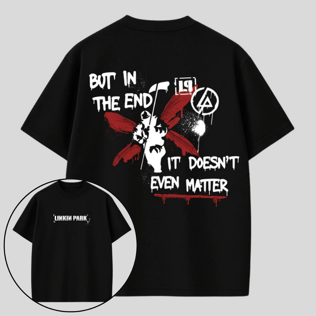 Camiseta Oversized Streetwear Larga Camisa Banda Rock Linkin Park Unissex 100% Algodão Promoção