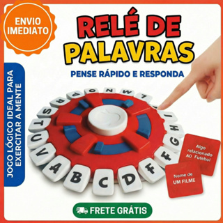 Jogo de Tabuleiro Stop Trava Letras Com Temporizador Para Familia e Amigos Relé de Palavras 24cm em Oferta na Shopee
