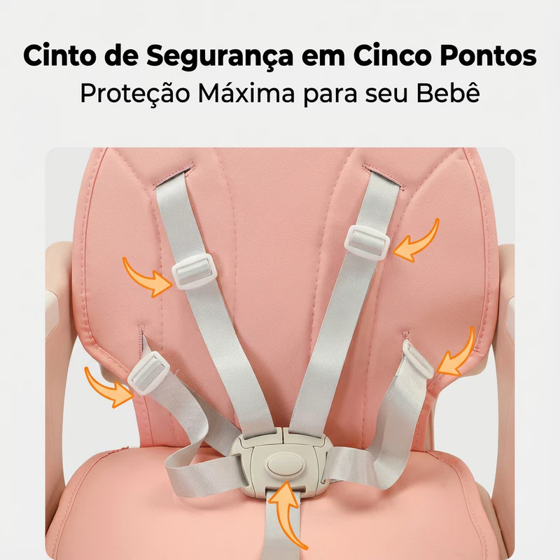 Cadeira de Alimentação Dobrável e Desmontável para Bebê Segurol — foto 6