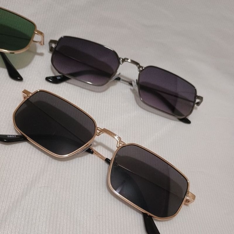 Óculos de Sol Retangulares com Proteção UV e Lentes Degradê - Modelo Malva 2498 em Oferta na Shopee