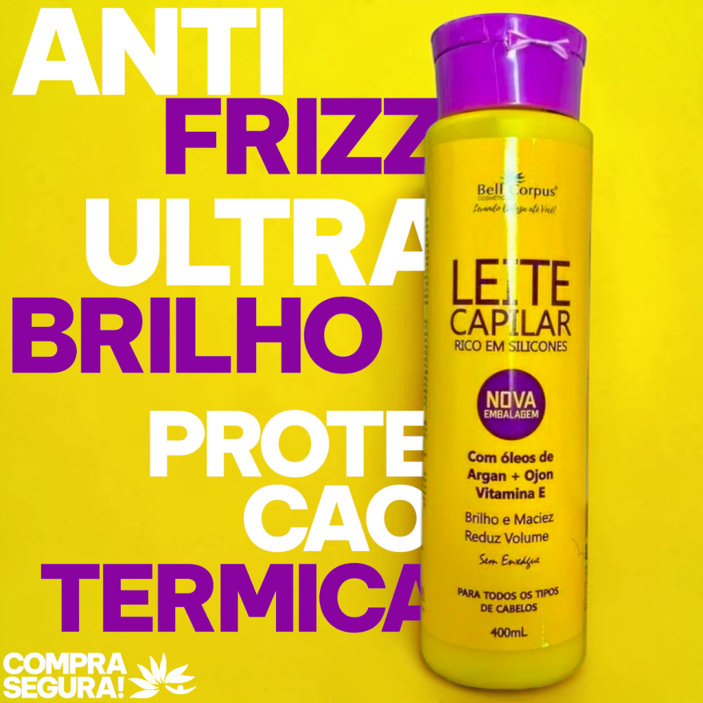 Creme de Pentear sem Enxague Leite Siliconizado 400ml Adeus Frizz BellCorpus [ORIGINAL]