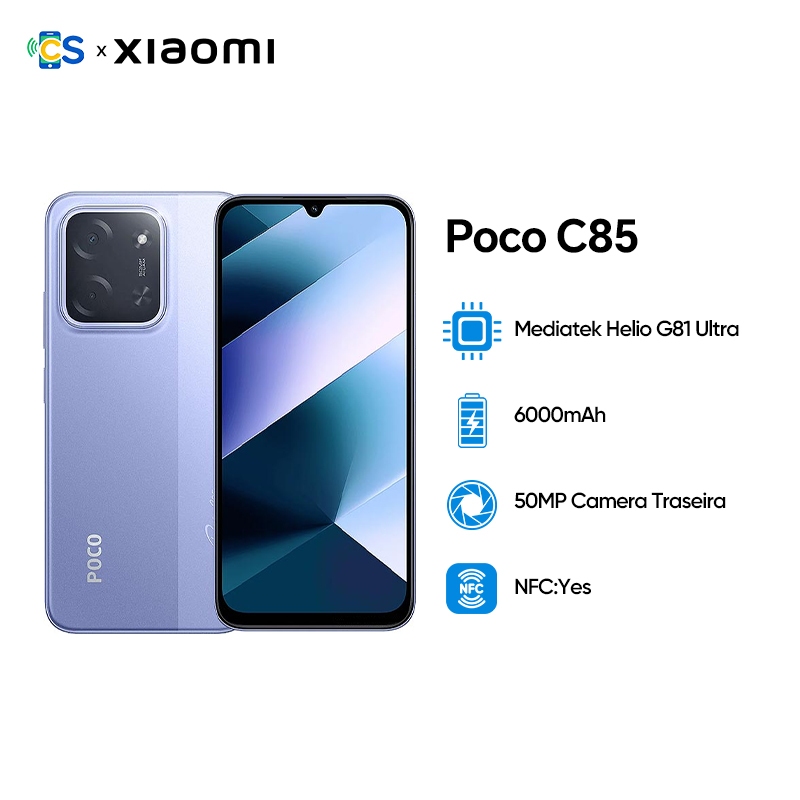 Smartphone Xiaomi Poco C85 256GB / 128GB Versão Global NFC Envio Imediato