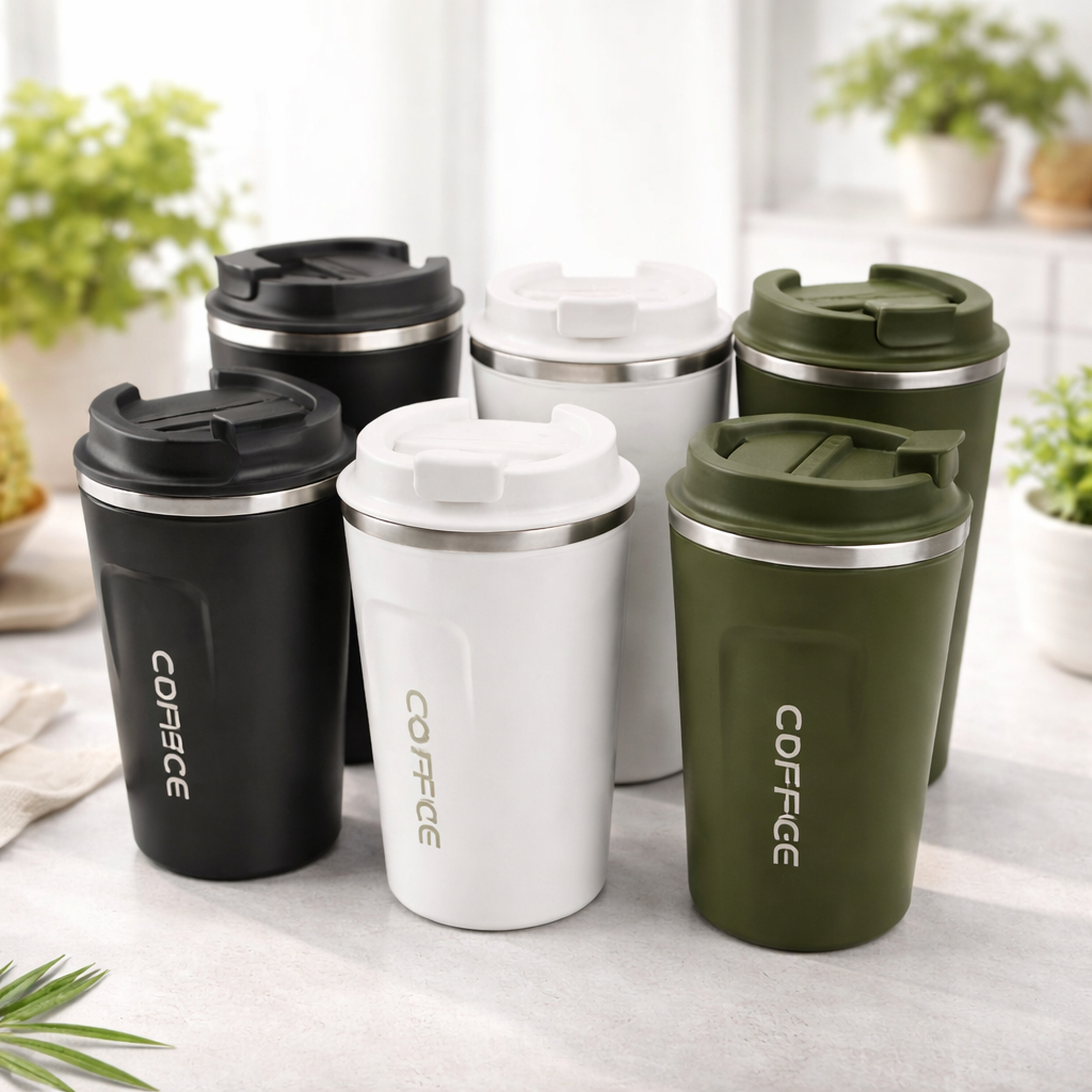 Copo de café Térmico Coffee 400 Ml Linha Premium à prova de vazamento