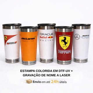 Copo térmico Inox 473ml Personalizado Fórmula 1 | F1 - Corrida/Automobilismo/Esporte em Oferta na Shopee