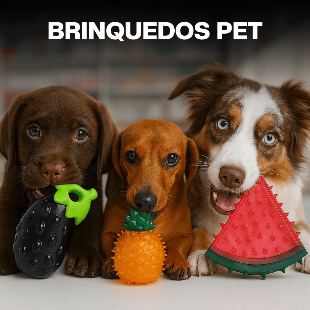 Brinquedo Interativo Cachorro Dispensador Ração Petisco Comedouro Lento Pet Estimulante Mental Dog Cenoura Melancia