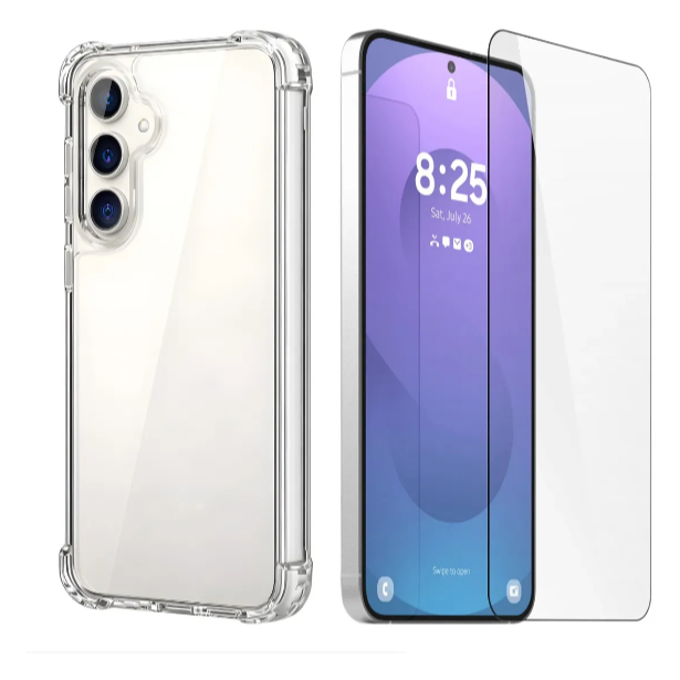 KIT CAPA TRANSPARENTE +PELICULA 3D MOTOROLA MOTO G05
