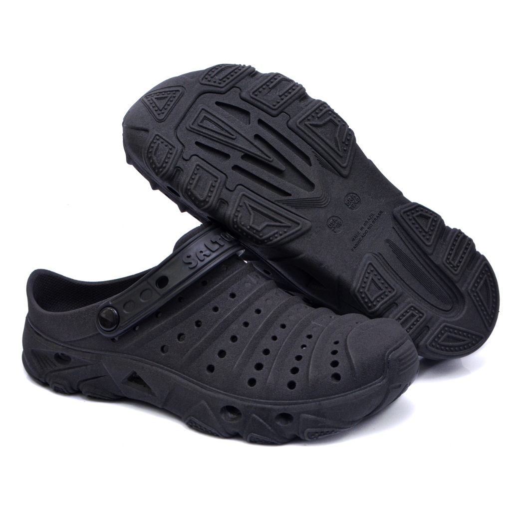 Babuche Clog Camping Verde Preto Cinza Pesca Rio Represa Proteção Anterrapante Sandalia Chinelo Unissex