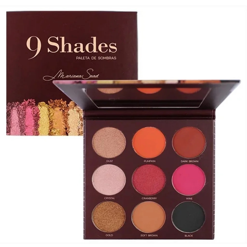 Paleta Sombras Mariana Saad By Océane 9 Shades