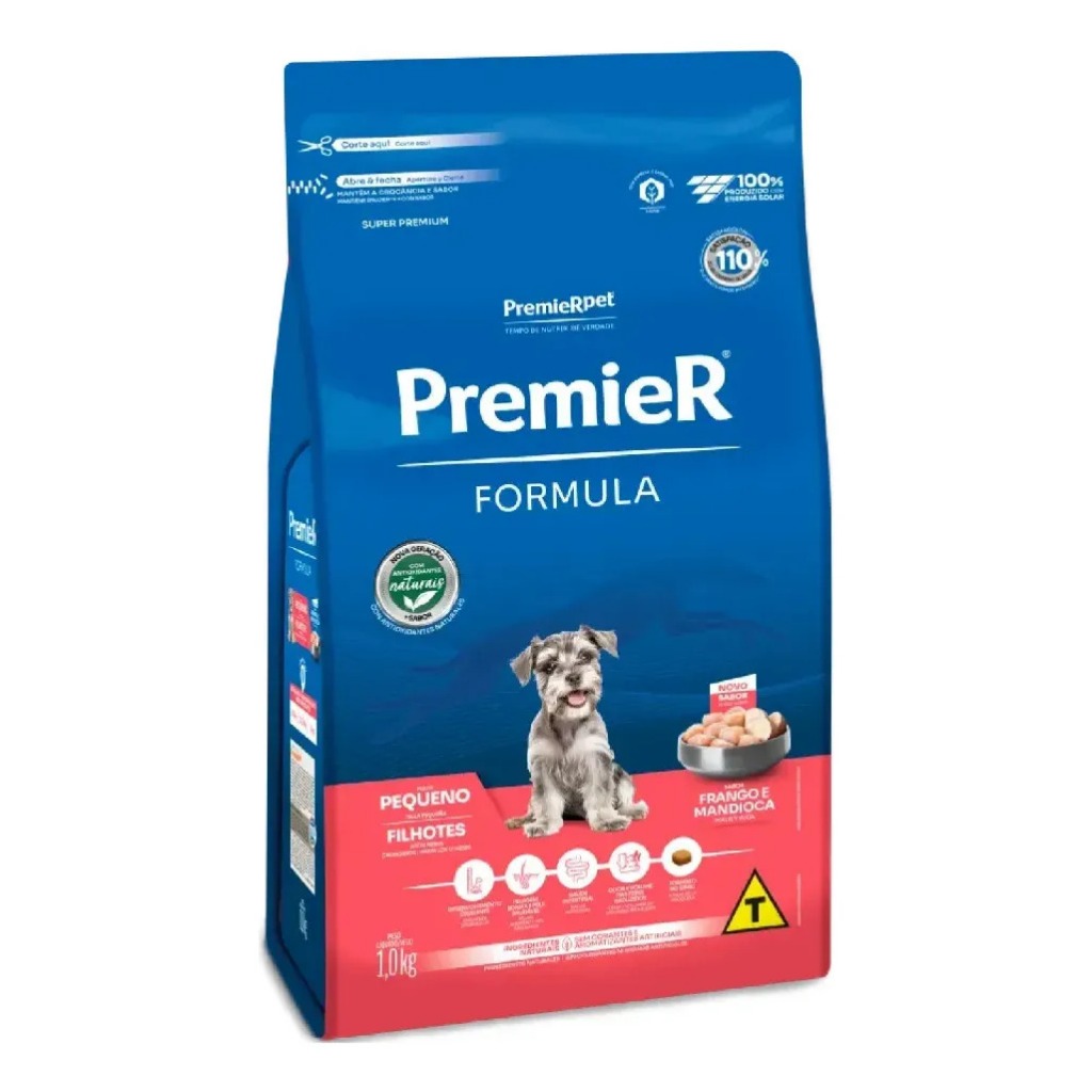 Ração Premier Fórmula Filhotes Porte Pequeno 1kg Nutrição Completa Crescimento Saudável
