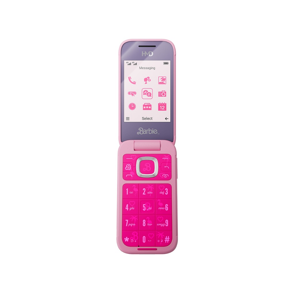 Celular HMD Barbie  Phone Flip Dual SIM 4G - Duas capas + brinde