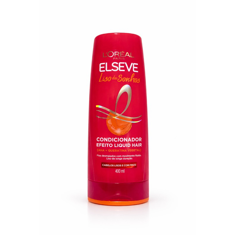 2 Condicionadores Elseve Liso dos Sonhos 400ml cada Cabelos Lisos e com Frizz