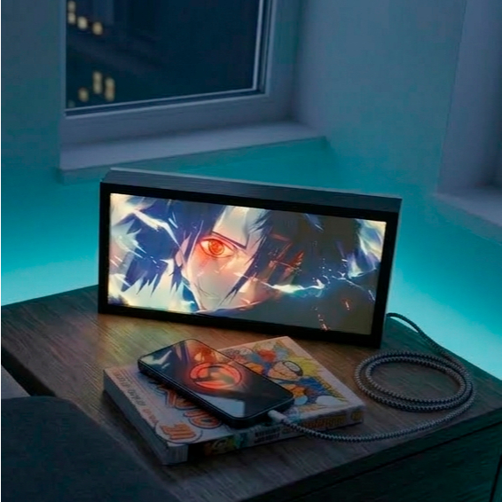 Luminária Sasuke Uchiha LED – Leve o Poder do Sharingan para seu Setup Gamer