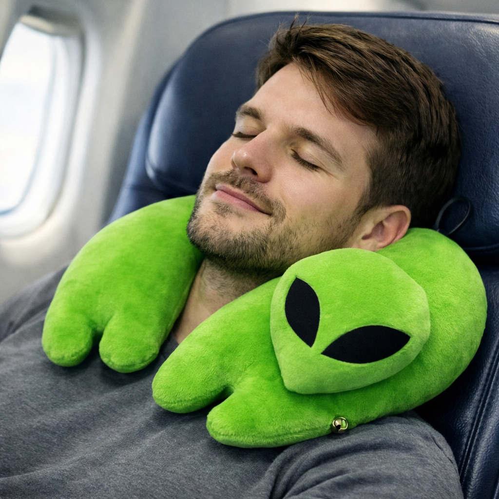 Almofada De Pescoço Et Alien Almofada Viagem Pelúcia Alien