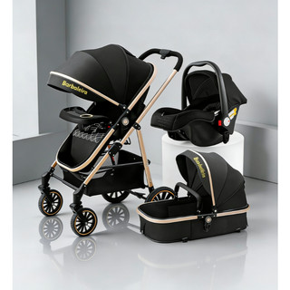 Carrinho Completo 3 EM 1 Com Moisés e Bebe Conforto - BOM