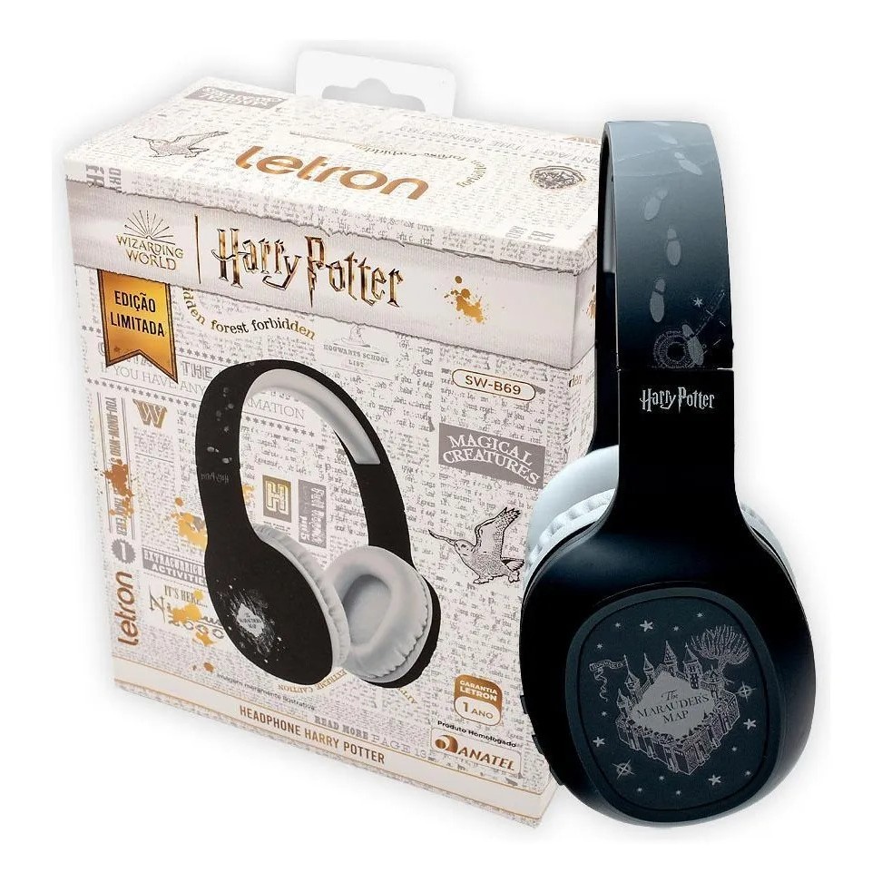 HEADPHONE SEM FIO HARRY POTTER | ESTEREO | BLUETOOTH - LETRON