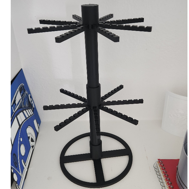 Suporte Expositor Giratório para Chaveiros Premium - Reforçado em PETG 56,112 ou 168 Chaveiros em Oferta na Shopee