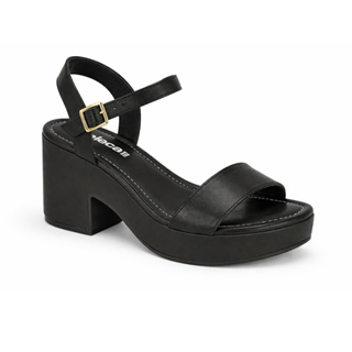 Sandália Feminina Moleca flatform Salto Bloco Grosso Fivela Ajustável Casual Confortável Original em Oferta na Shopee