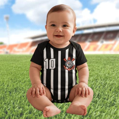 Body Bebê Corinthians, Times de Futebol, Temático, Mesverário