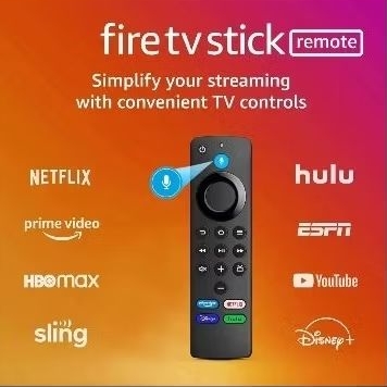 Controle Remoto para Fire TV Stick com Alexa e Comando de Voz – Compatível com Lite, 4K, 4K Max e Fire TV Cube