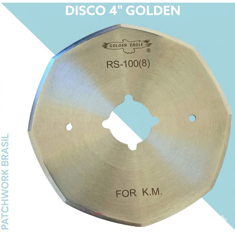 Disco Corte Maquina Cortar Tecido Oitavado  4 Pol Patchwork Brasil Rc100 Rs100