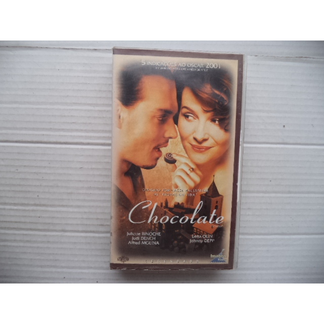 Fita Vhs CHOCOLATE original Legendado Johnny Depp