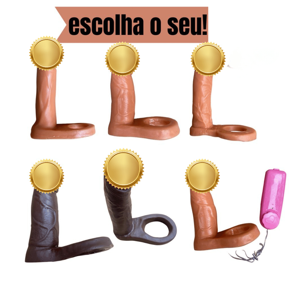 Anel Peniano Companheiro Dupla Penetracao Anal 7 Modelos de Penis